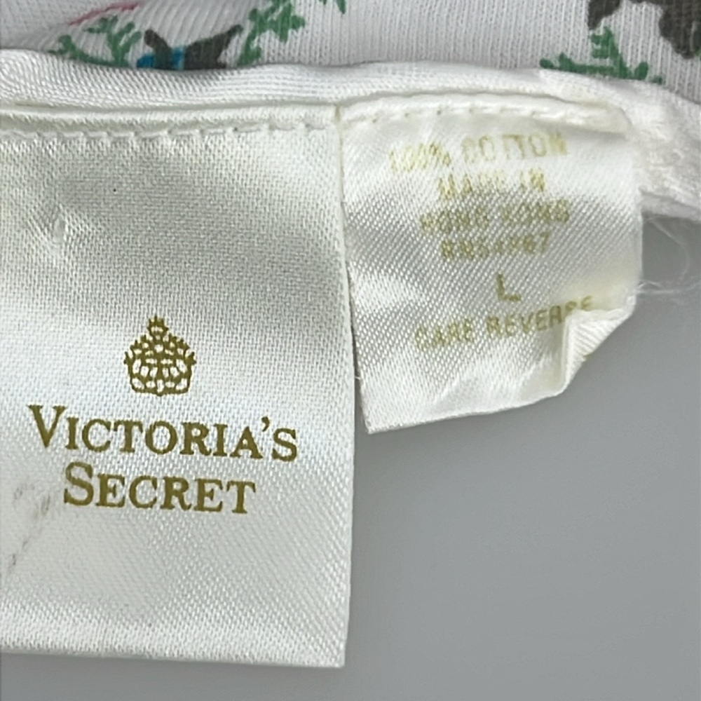 Victoria's Secret Rose Floral Print vintage Cotton Cottage core Nightshirt - Picture 3 of 6